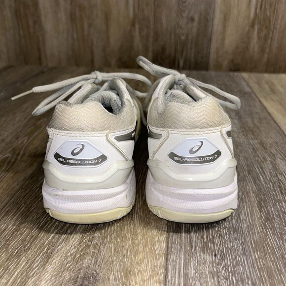 Asics Gel Resolution 7 E751Y Women's US Size 8 White Running Sneaker Shoes - Picture 7 of 11